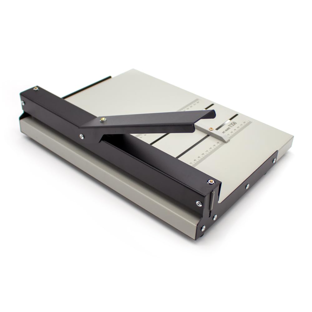 Manual Paper Creaser Machine - 351MM Slit Length Y350, Handheld Paper Folding & Scoring Tool for Cardstock, Invitations, Brochures - Perfect for Crafting, DIY Projects & Professional Printing