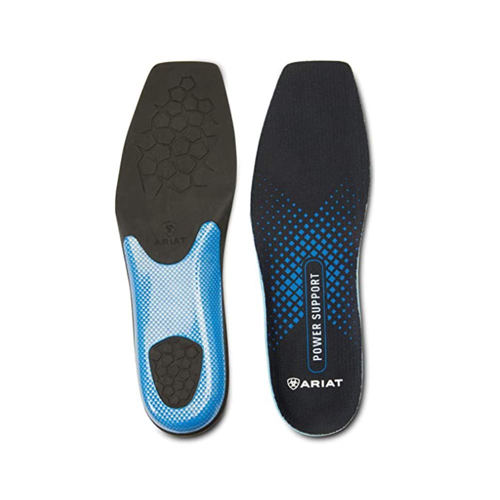Ariat Power Support Insoles for Wide Square Toe Boots - Comfort & Arch Support - Size 9 D (M) - Ideal for Work Boots, Hiking & All-Day Wear