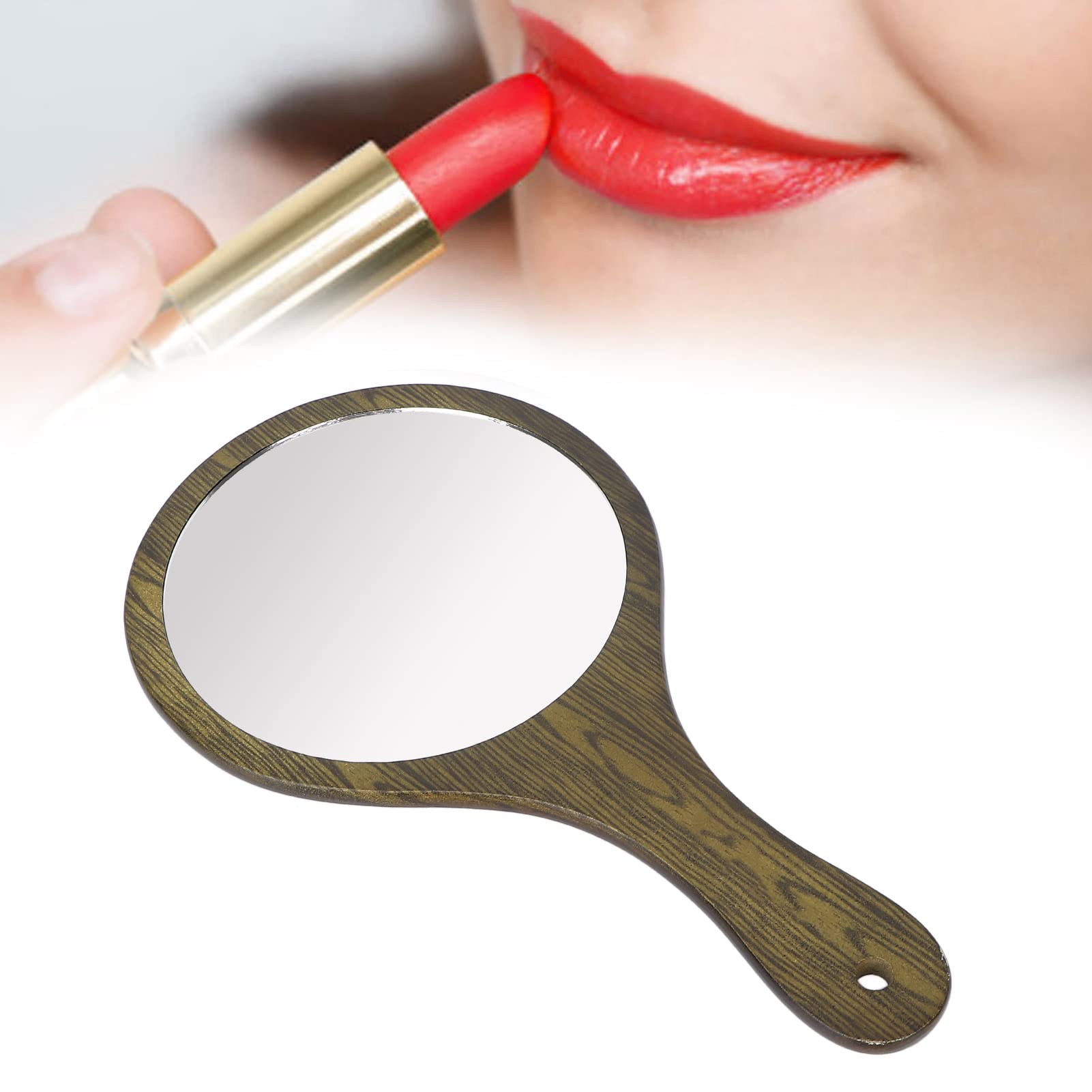 Professional Handheld Hairdressing Mirror with Bottom Hole - Clear, Sturdy & Durable for Salon, Barbers & Home Use - Perfect for Hair Styling, Makeup & Grooming