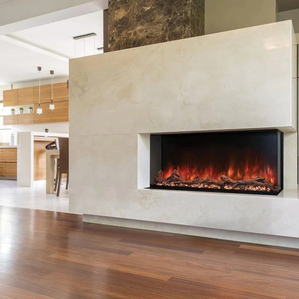Modern Flames Landscape Pro 120 Inch Slim Series Electric Fireplace - Ultra-Thin Wall Mounted Fireplace with Realistic LED Flames - Perfect for Living Room, Bedroom & Home Theater Ambiance (Model LPM 12016)