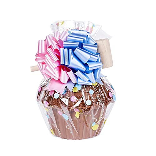Dylan’s Candy Bar Gender Reveal Smash Cake - 34 oz Pink Milk Chocolate Pretzel Filled Cake with Sprinkles - Perfect for Baby Shower, Gender Reveal Party & Sweet Celebrations (Girl)