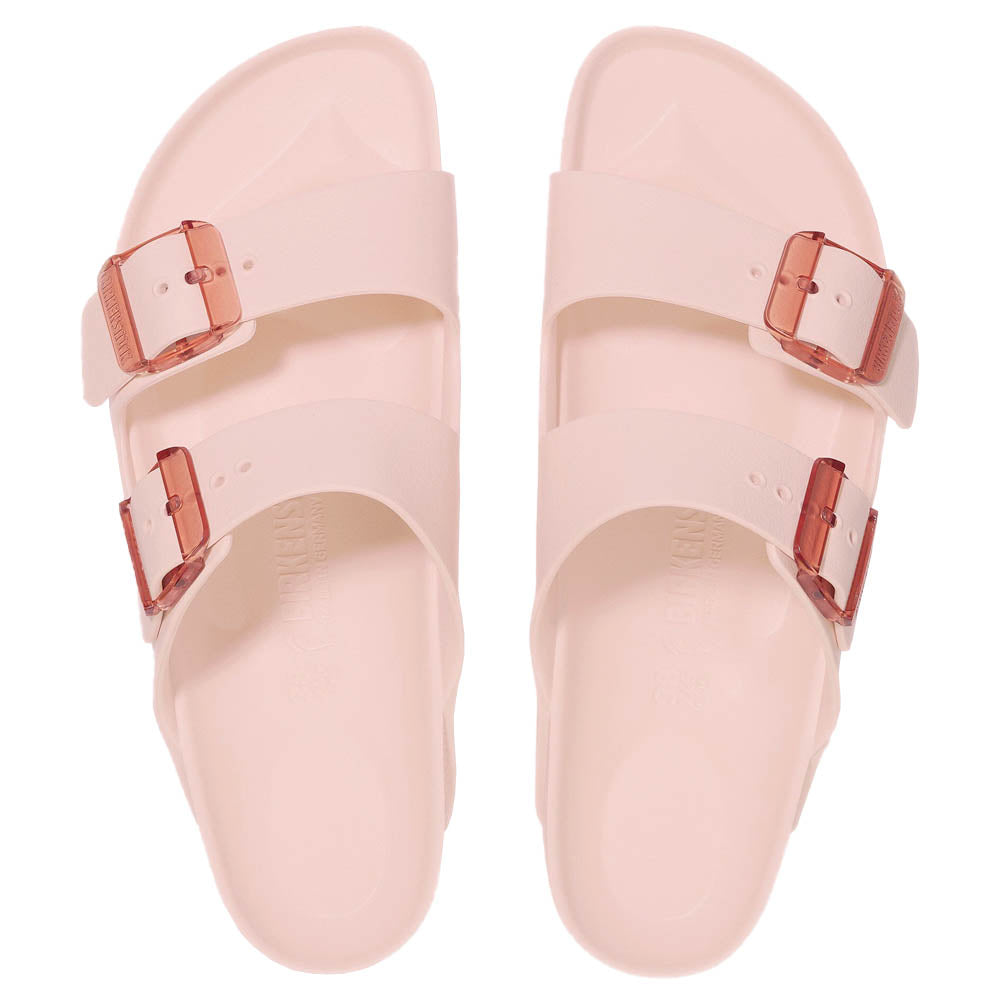 Birkenstock Unisex Arizona Stealth Buckle EVA Sandals - Narrow Fit - Light Rose Color | Comfortable & Lightweight for Beach, Pool, and Casual Wear