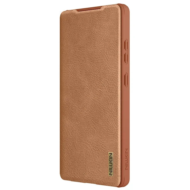 NILLKIN Genuine Leather Lens Cover Case for Samsung Galaxy S25 Ultra - Premium Protection for Camera & Phone | Perfect for Travel, Business & Everyday Use