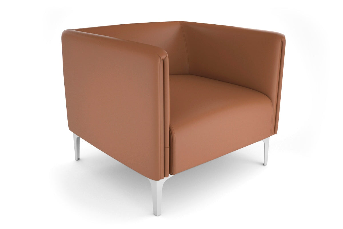 Drej 2.0 Lounge Chair with Square Arms - Modern Single Seater Sofa for Living Room, Bedroom or Office