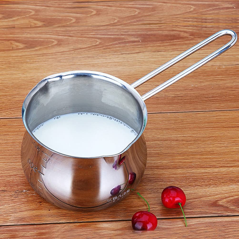 1pc Stainless Steel Chocolate & Cheese Melting Pot - Double Boiler Heating Bowl for Fondue, Candy Making, Baking & Kitchen Use - Durable & Versatile Melting Pot for Home & Professional Chefs