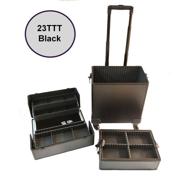 23-Tool Professional Toolbox Set - Heavy Duty Black Tool Organizer for Home, Garage & Workshop Use