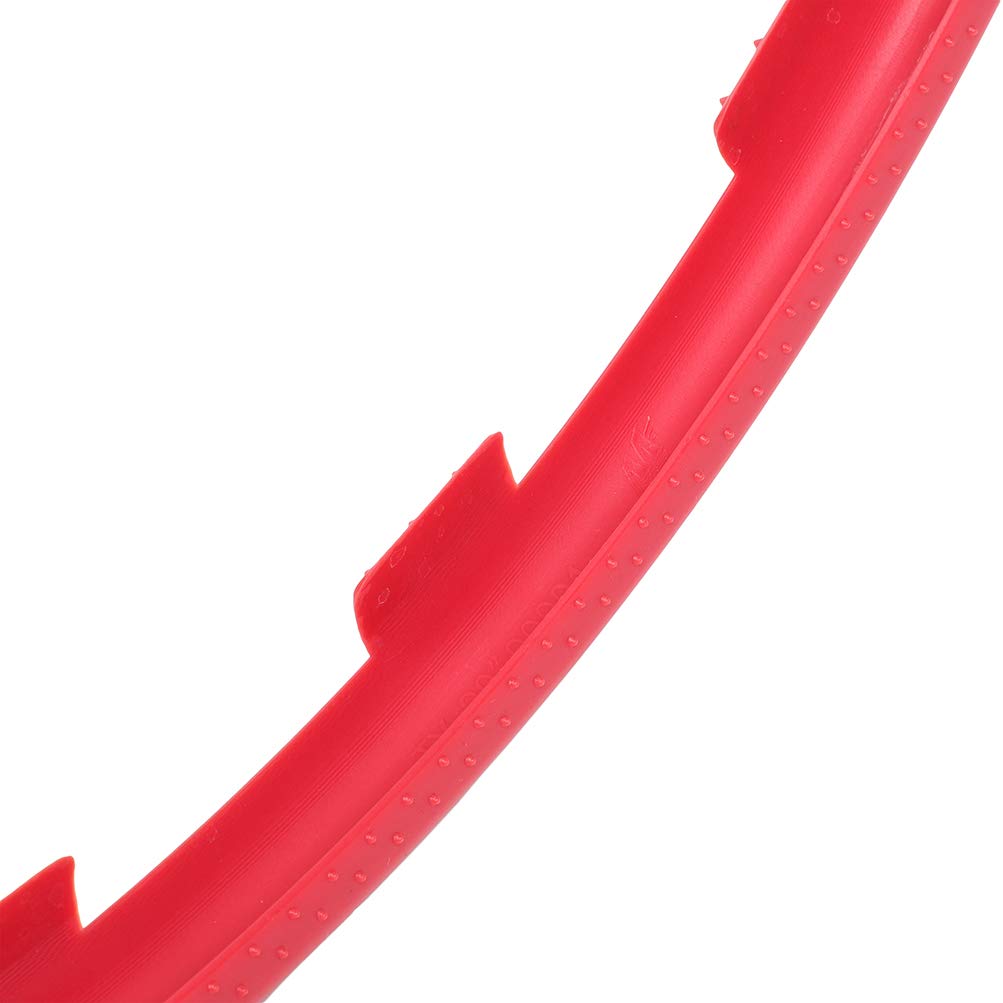 4 Pack 20 Inch Red Nylon Wheel Trim Rings - Universal Rim Protectors for BMW, Ford, Chevrolet, Audi, Toyota | Perfect for Car Detailing, Customization & Rim Protection