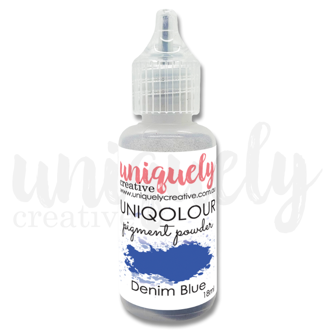 UNIQOLOUR Premium Denim Blue Pigment Powder for DIY Crafts, Soap Making, and Resin Art - Vibrant Color for Creative Projects
