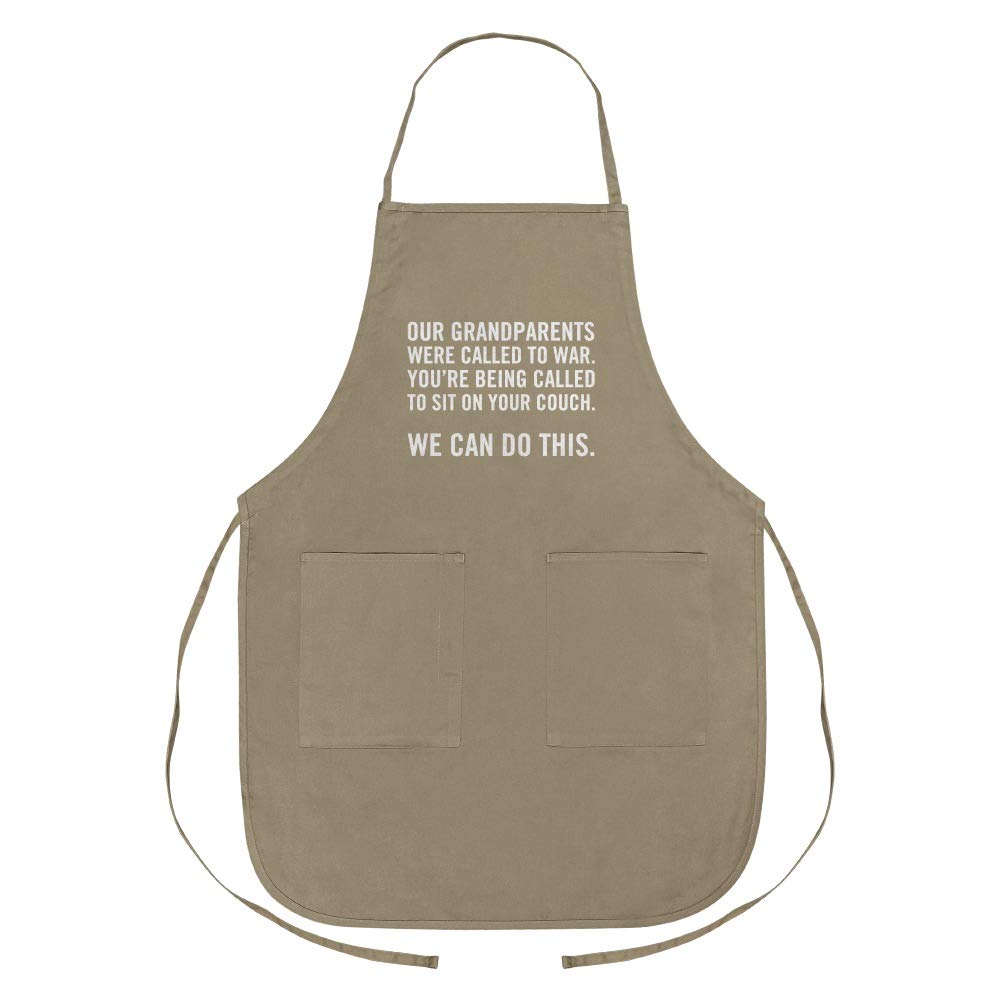Funny 'You're Being Called to Sit on Your Couch' Kitchen Apron with Pockets - Perfect for Cooking, Baking & Hosting Parties