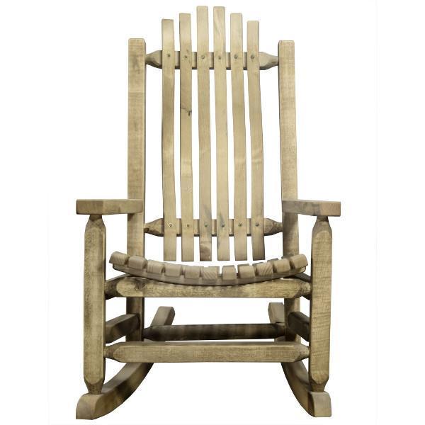 Homestead Adult Rocker Chair - Comfortable Wooden Rocking Chair for Living Room, Nursery & Porch - Perfect for Relaxing, Nursing & Reading
