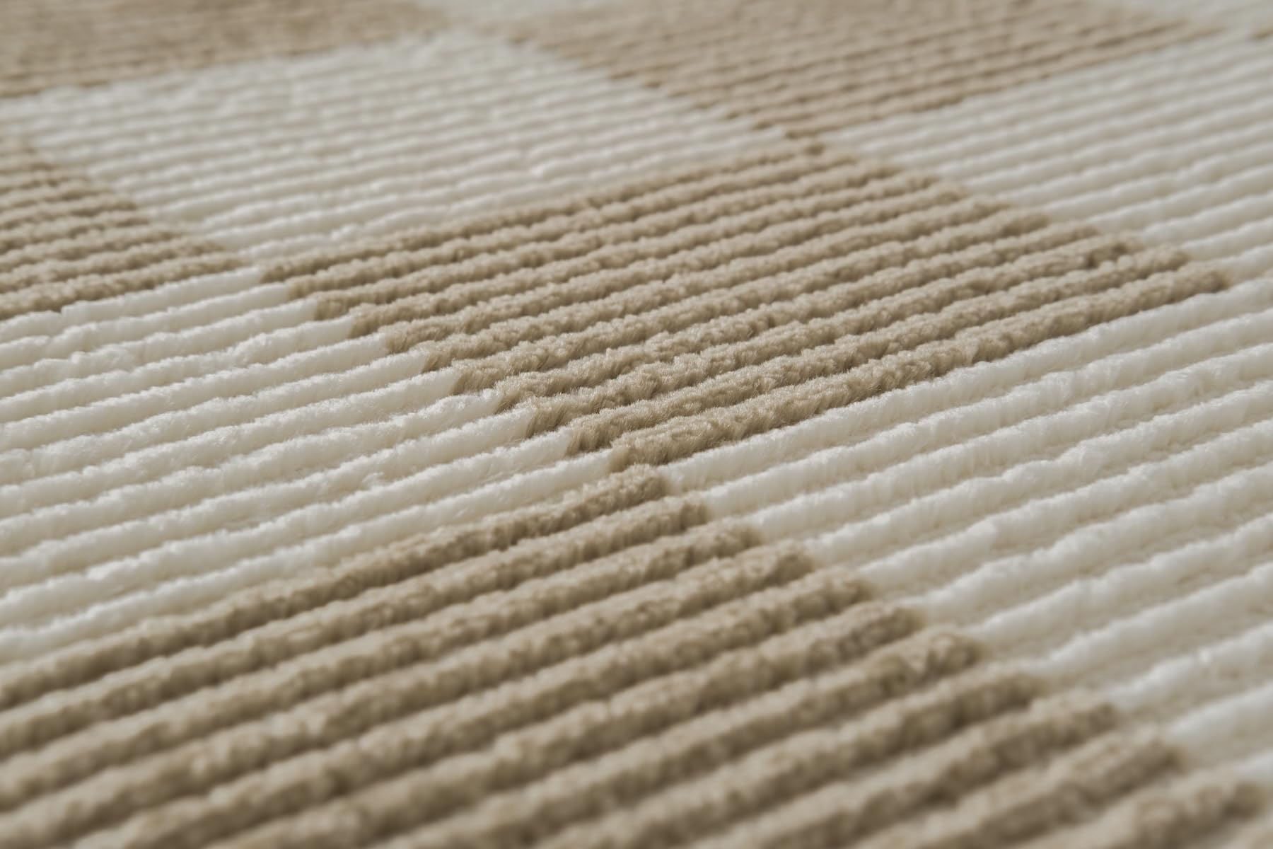 Gambit 3'x5' Machine Washable Area Rug - 100% Recycled Oeko-TEX Certified, Medium Pile, Camel Beige - Perfect for Kitchen, Bedroom, Living Room & Entryway