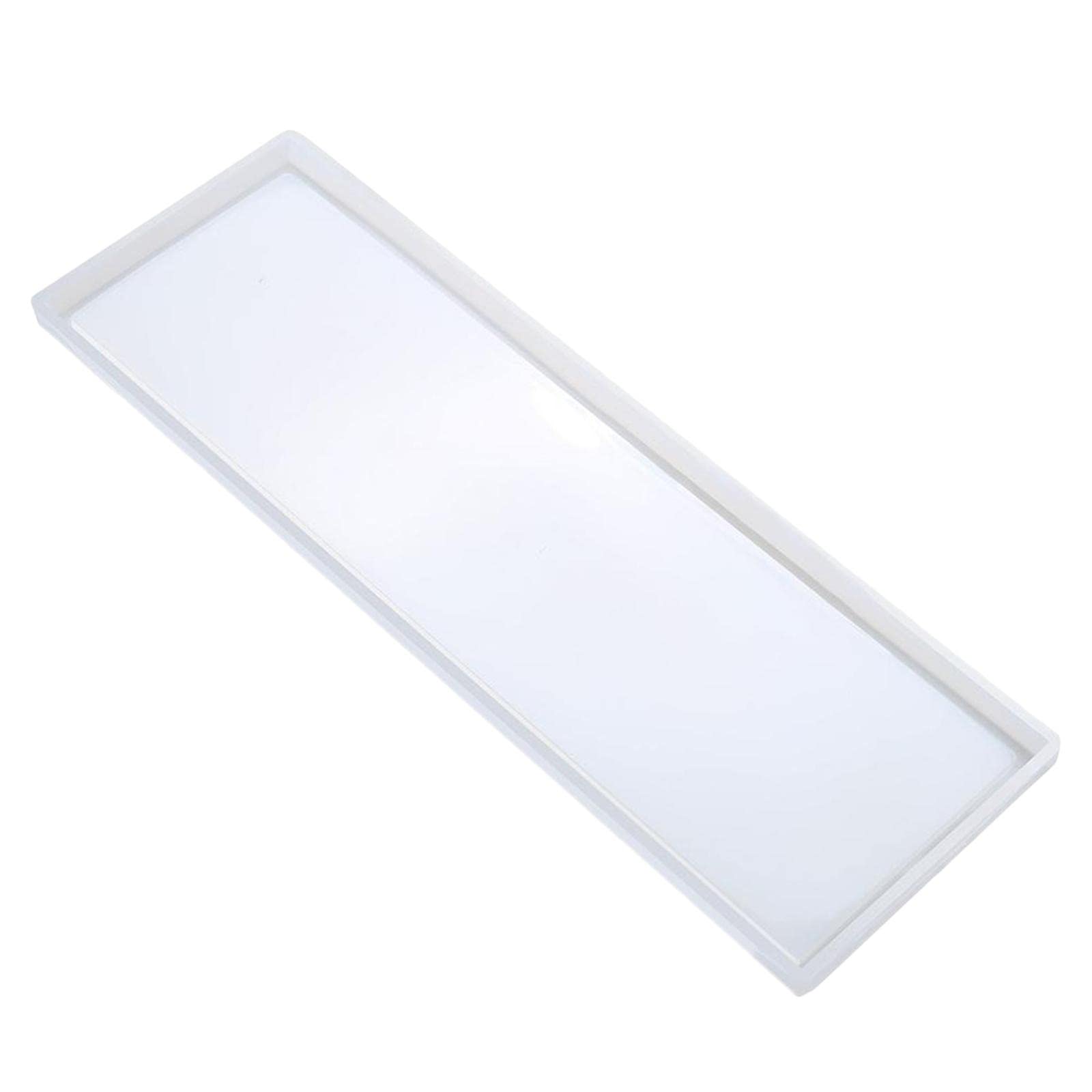 Fityle Silicone Tray Molds for Epoxy Resin - Rectangle Rolling Tray, Large DIY Jewelry Holder & Serving Tray, Home Decoration (33.7x11x1.2cm) - Perfect for Crafting, Resin Art, and Stylish Home Decor