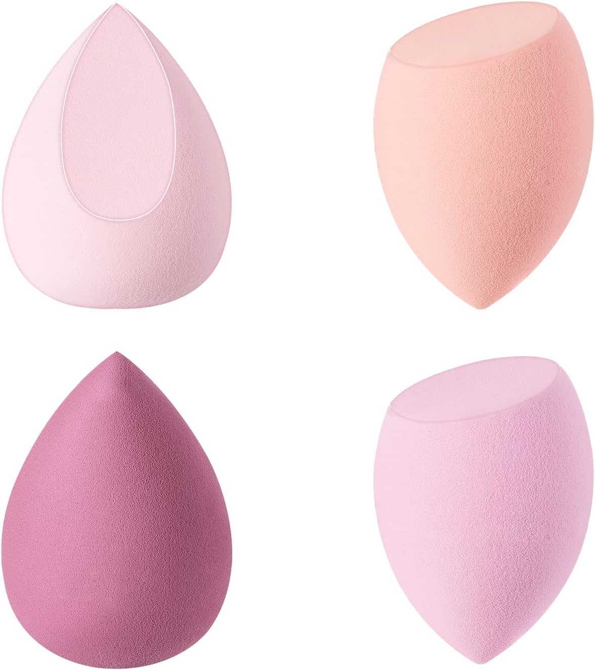 LA VENUST 8-Piece Makeup Sponge Set - Foundation Blending Beauty Sponge for Liquid, Cream & Powder - Multi-Colored Cosmetic Sponges for Flawless Makeup Application - Perfect for Daily Use, Travel & Professional Makeup Artists