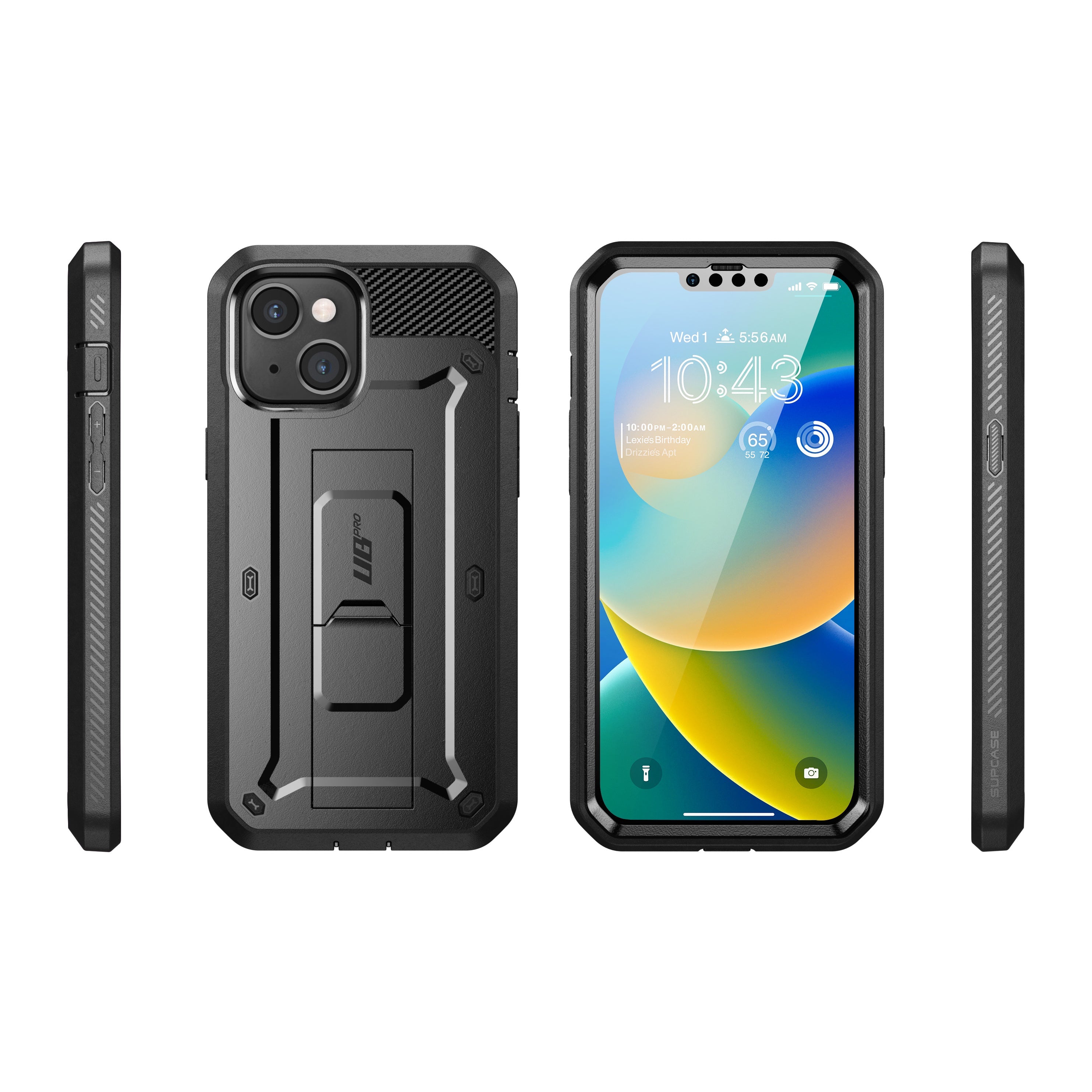 iPhone 14 6.1 Inch Unicorn Beetle PRO Rugged Protective Case - Shockproof & Drop Proof Cover for iPhone 14 (Black) - Perfect for Outdoor, Work & Extreme Sports Protection