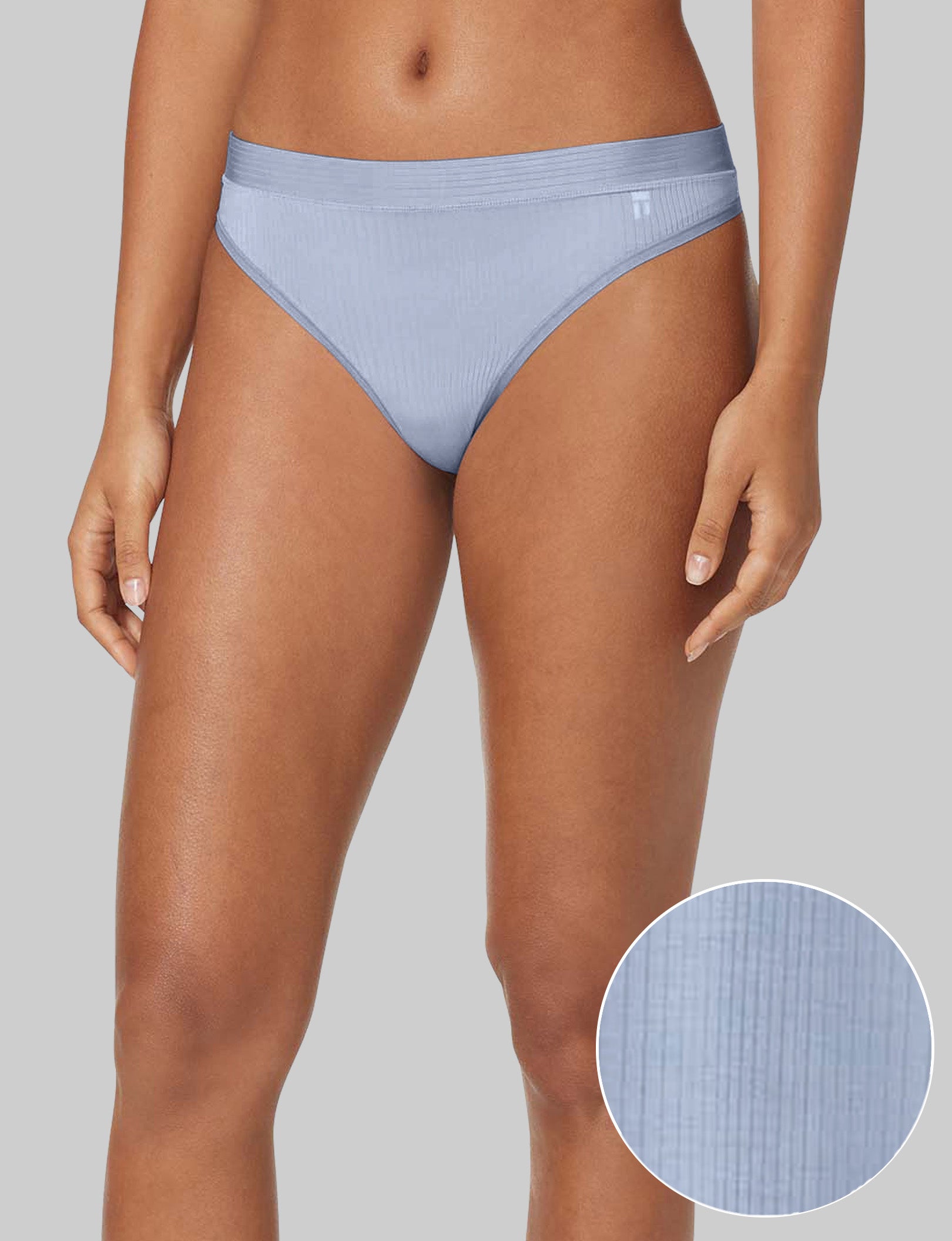 Women's Second Skin Luxe Rib Thong - Ultra Soft Seamless Underwear for All-Day Comfort | Perfect for Yoga, Workouts & Everyday Wear