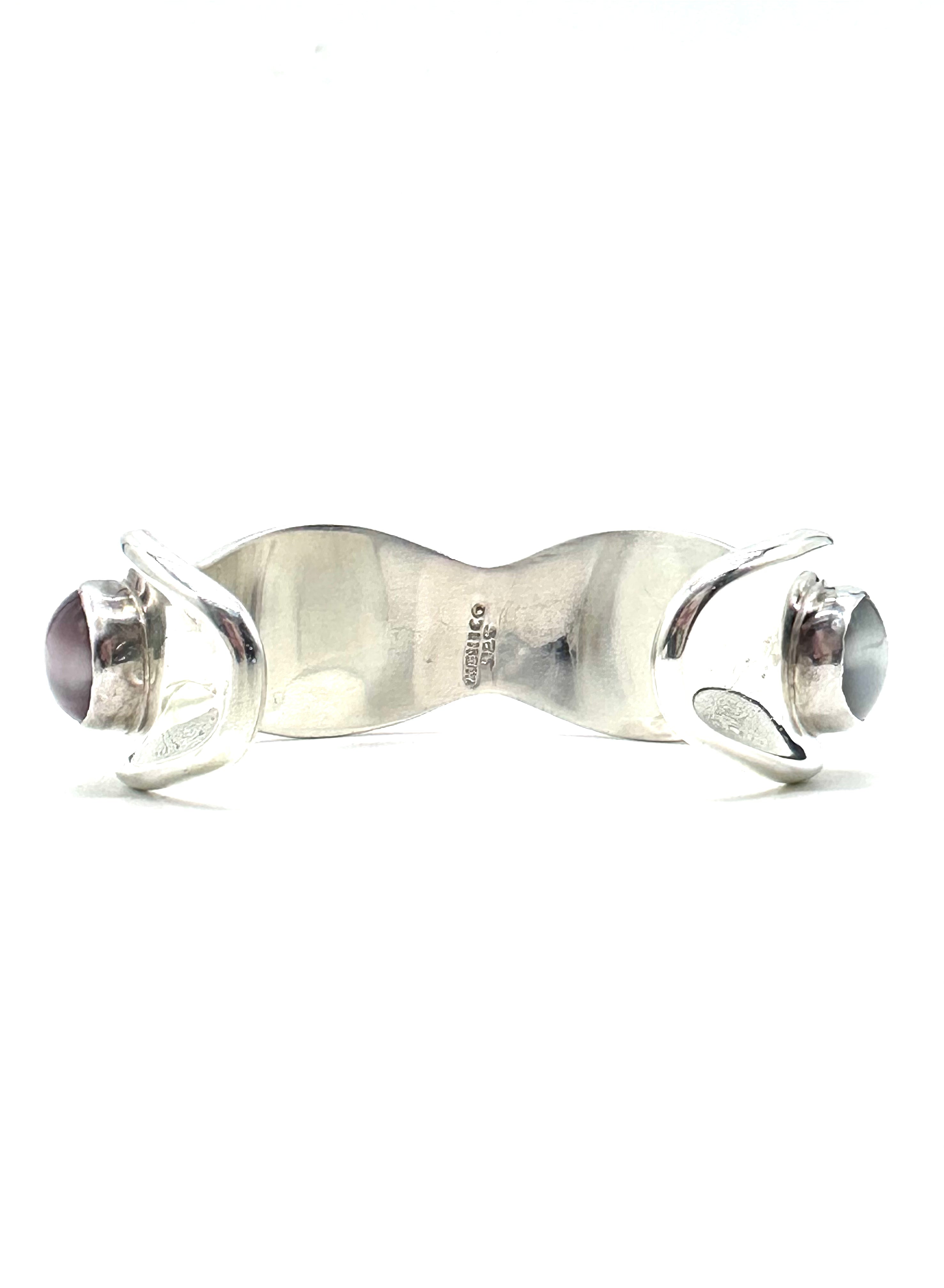 Moonstone Sterling Silver Cuff Bracelet for Women – Elegant Boho Jewelry for Everyday Wear & Special Occasions