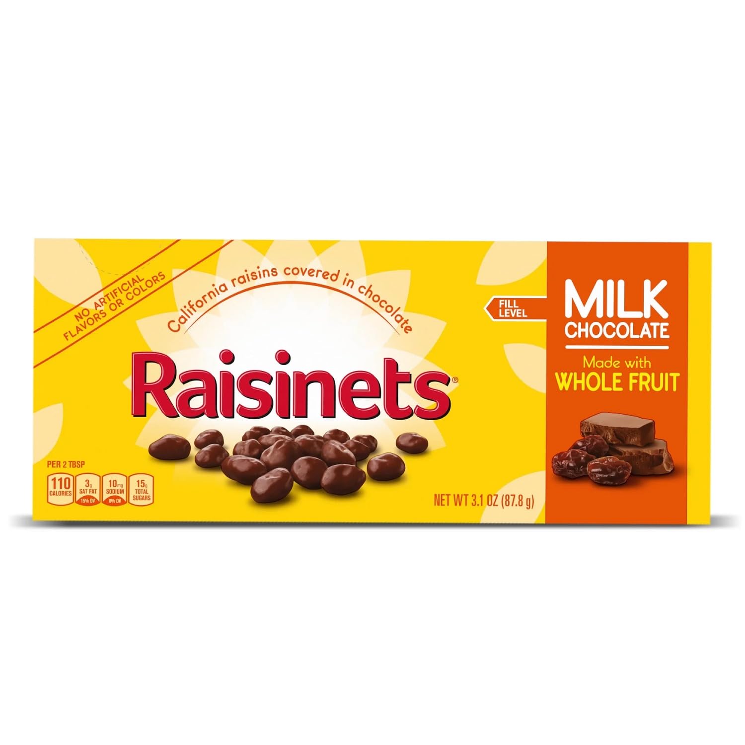 Nestle Raisinets 3.5oz Chocolate Covered Raisins - Movie Theater Candy Snack for Parties, Gifts & Home Entertainment