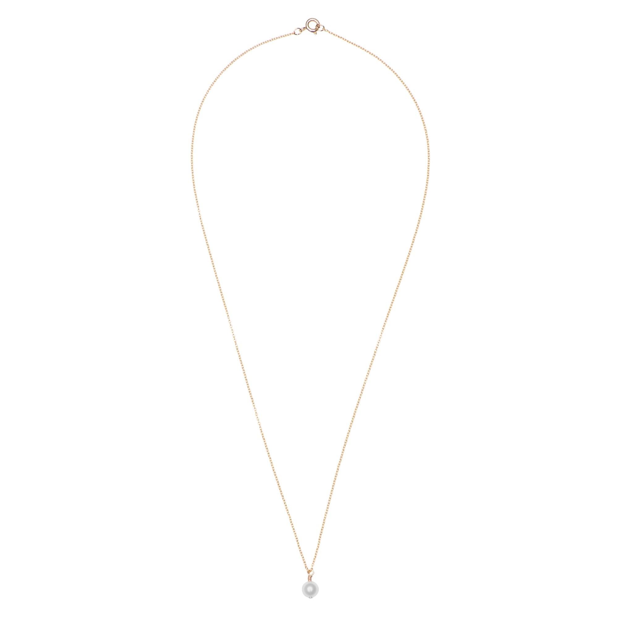 Luxury Akoya Pearl Necklace in 14K Gold - Elegant Jewelry for Women, Perfect for Weddings, Parties & Special Occasions