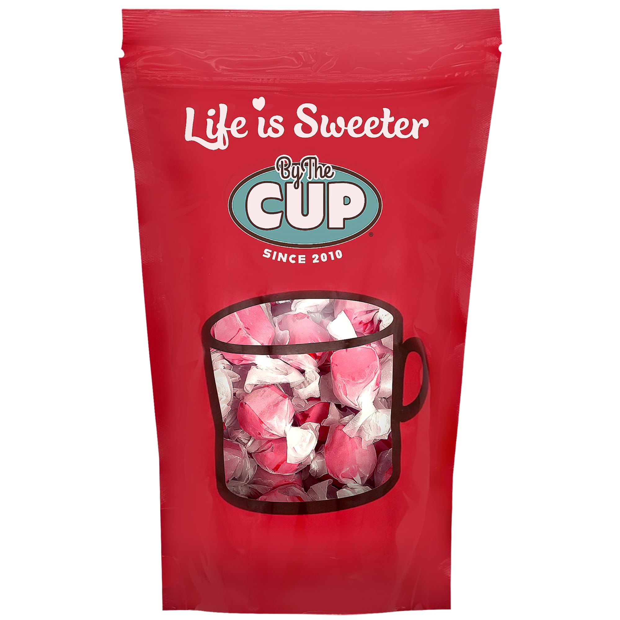By The Cup Sweet Candy Co. Cinnamon Taffy - 1 lb Bulk Bag of Soft & Chewy Candy - Perfect for Parties, Gifts & Baking Decorations