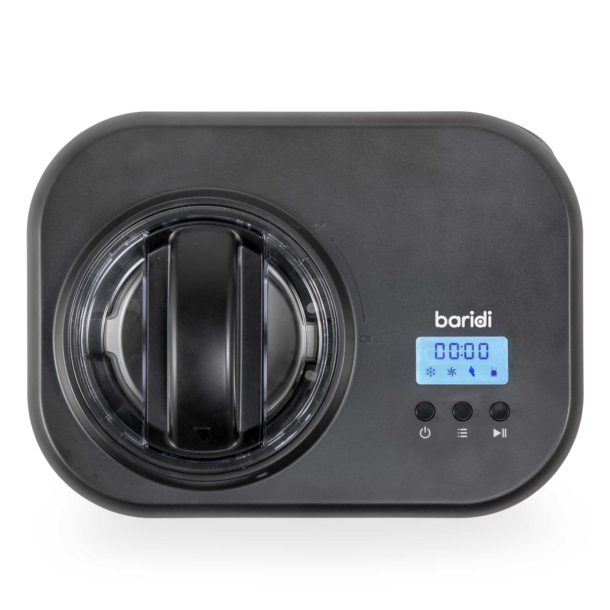 Baridi 1L Commercial Ice Cream Maker with Fast Freeze Compressor - Perfect for Home Kitchens, Dessert Shops & Cafes - DH238