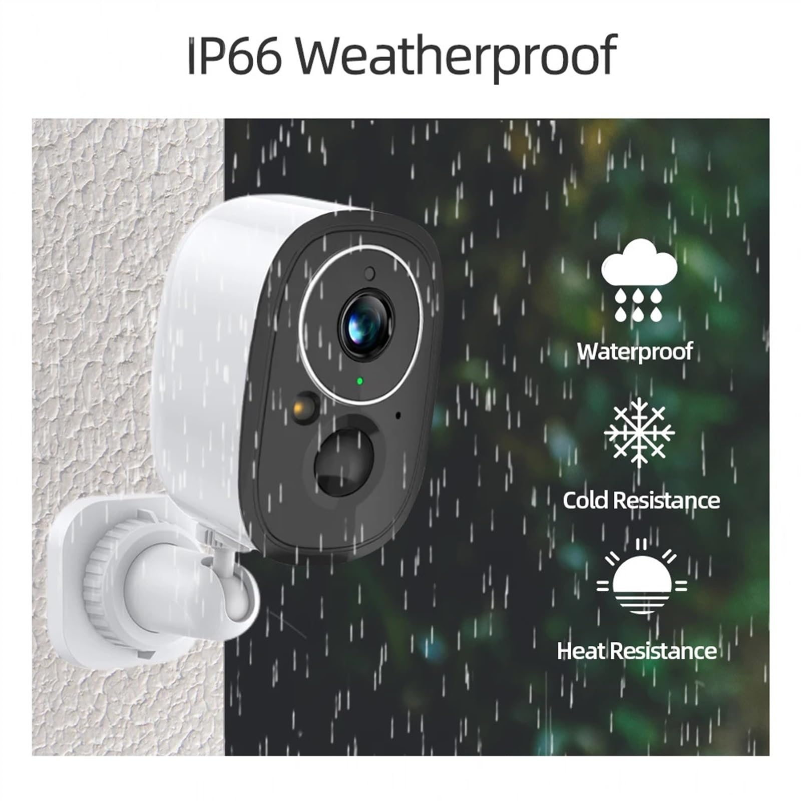 5MP Solar Powered Outdoor Security Camera with Night Vision, Waterproof, Motion Detection, Works with Baby Monitor - Includes 32GB SD Card for Home & Business Surveillance