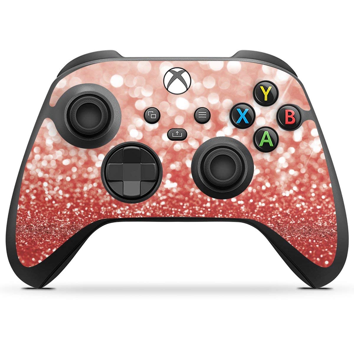 Microsoft Xbox Series X Controller Skin - Red Glitter Vinyl Sticker Wrap | Protective Cover for Enhanced Grip & Style | Perfect for Gaming, Streaming & Collectors