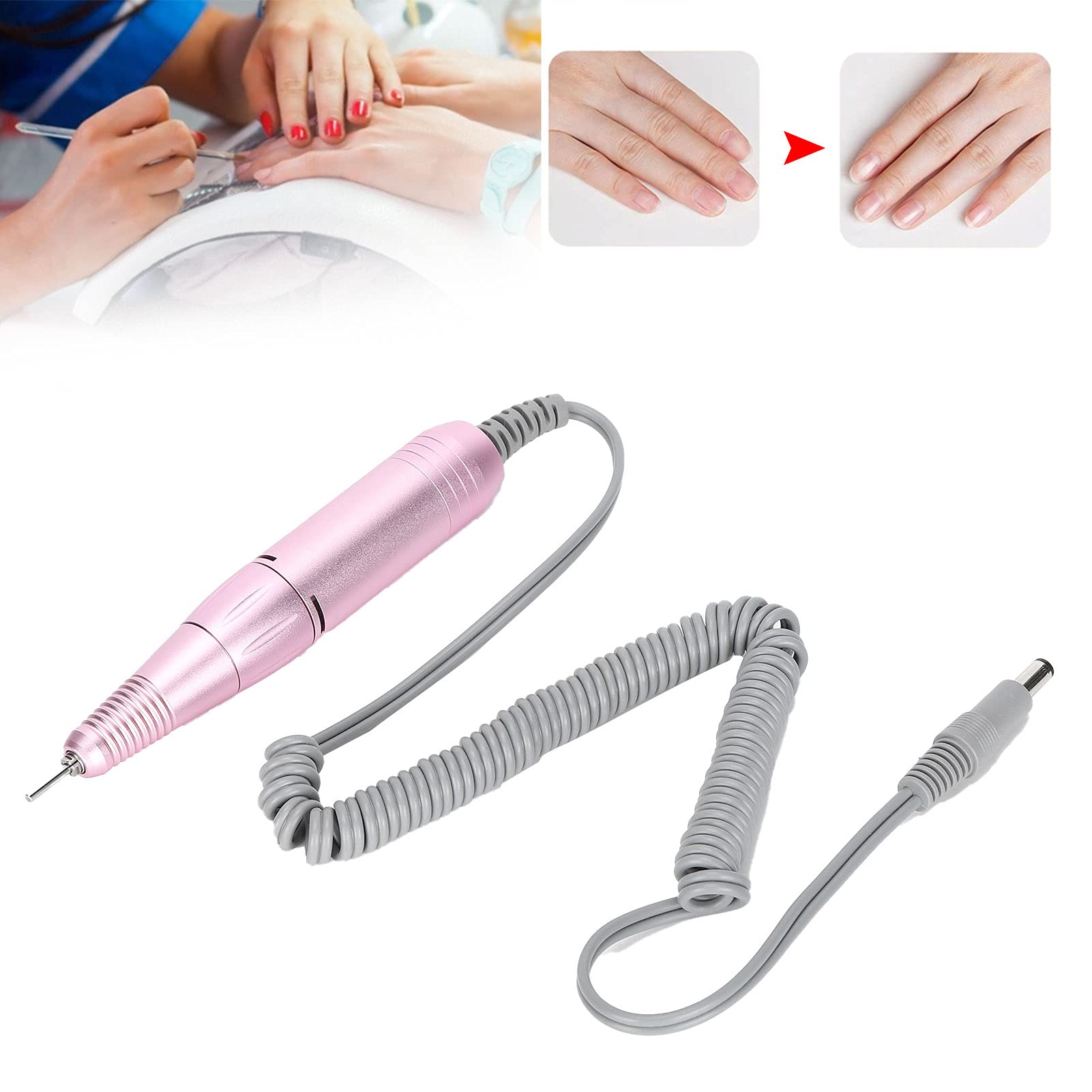 Professional Nail Drill Machine Handle - Ergonomic Design & Efficient Heat Dissipation for Manicure & Pedicure | Perfect for Salon, Home & Travel Nail Care