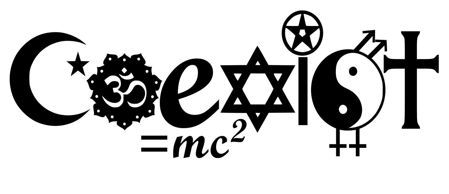BLK Coexist Vinyl Decal Sticker - 8.5 x 2.7 Inch Black Car Window Laptop Wall Decal - Perfect for Cars, Trucks, SUVs, Vans, Walls, Windows & Laptops - Express Your Style with URI111-B