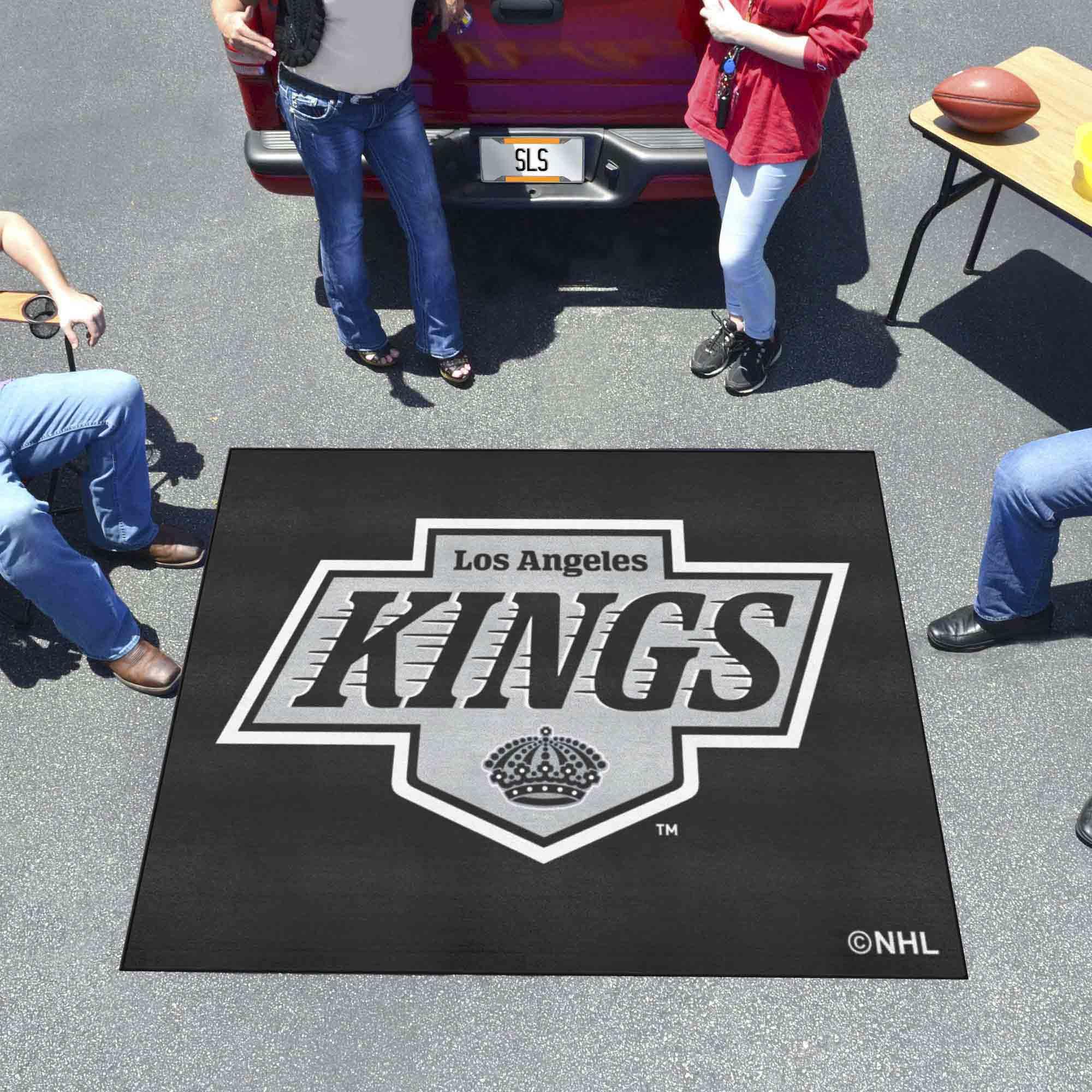 Los Angeles Kings 5ft x 6ft Tailgater Rug - Officially Licensed NHL Team Sports Fan Area Rug for Home Decor, Game Room & Tailgating Mat - Perfect for Living Room, Man Cave & Outdoor Parties