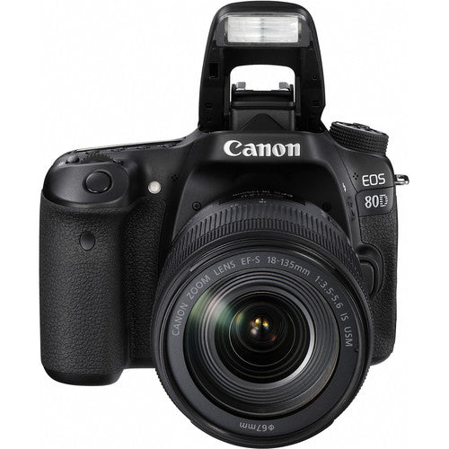 Canon EOS 80D 24.2MP DSLR Camera with EF-S 18-135mm IS USM Lens - Professional Photography & Videography Kit for YouTube, Vlogging, Travel & Portrait Shooting
