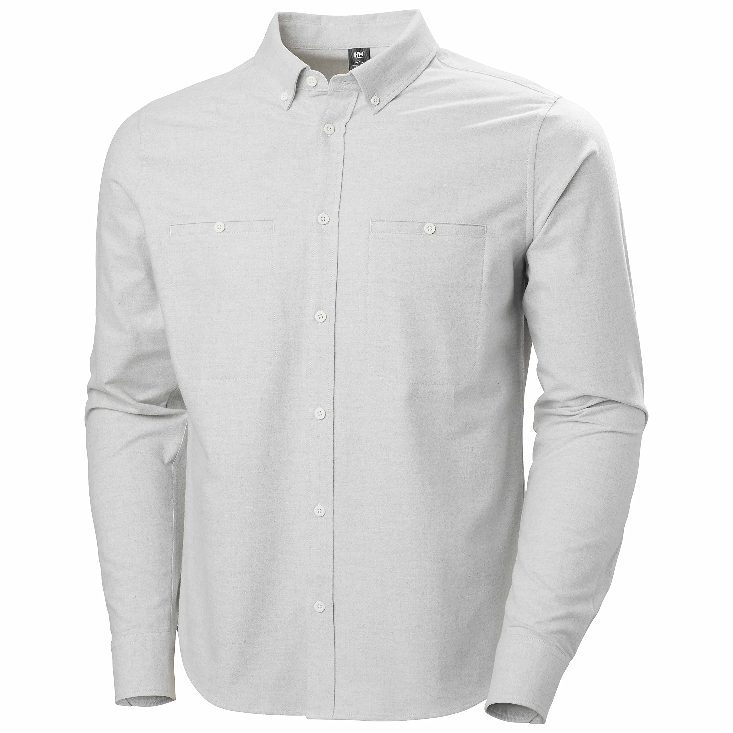 Helly Hansen Men's Organic Cotton Flannel Shirt - Soft & Comfortable Plaid Button-Up for Outdoor Activities & Casual Wear