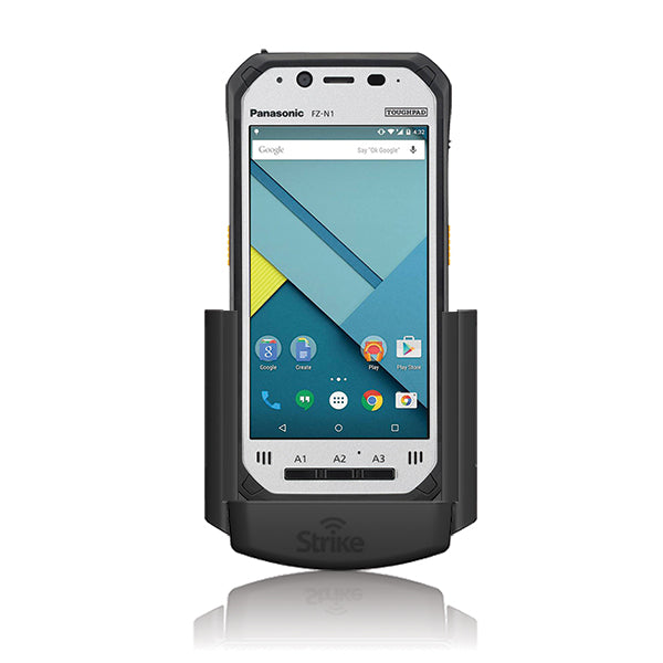 Panasonic Toughpad FZ-N1 Car Mount Holder with Extended Battery & Hand Strap - Secure Vehicle Charging Solution for Rugged Tablet - Perfect for Delivery Drivers, Field Workers & Outdoor Professionals