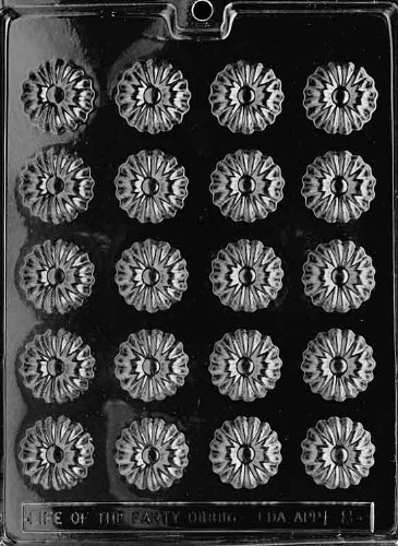 Life of the Party F008 Daisies Chocolate Candy Mold - Perfect for Birthday Parties, Baby Showers & DIY Chocolate Making