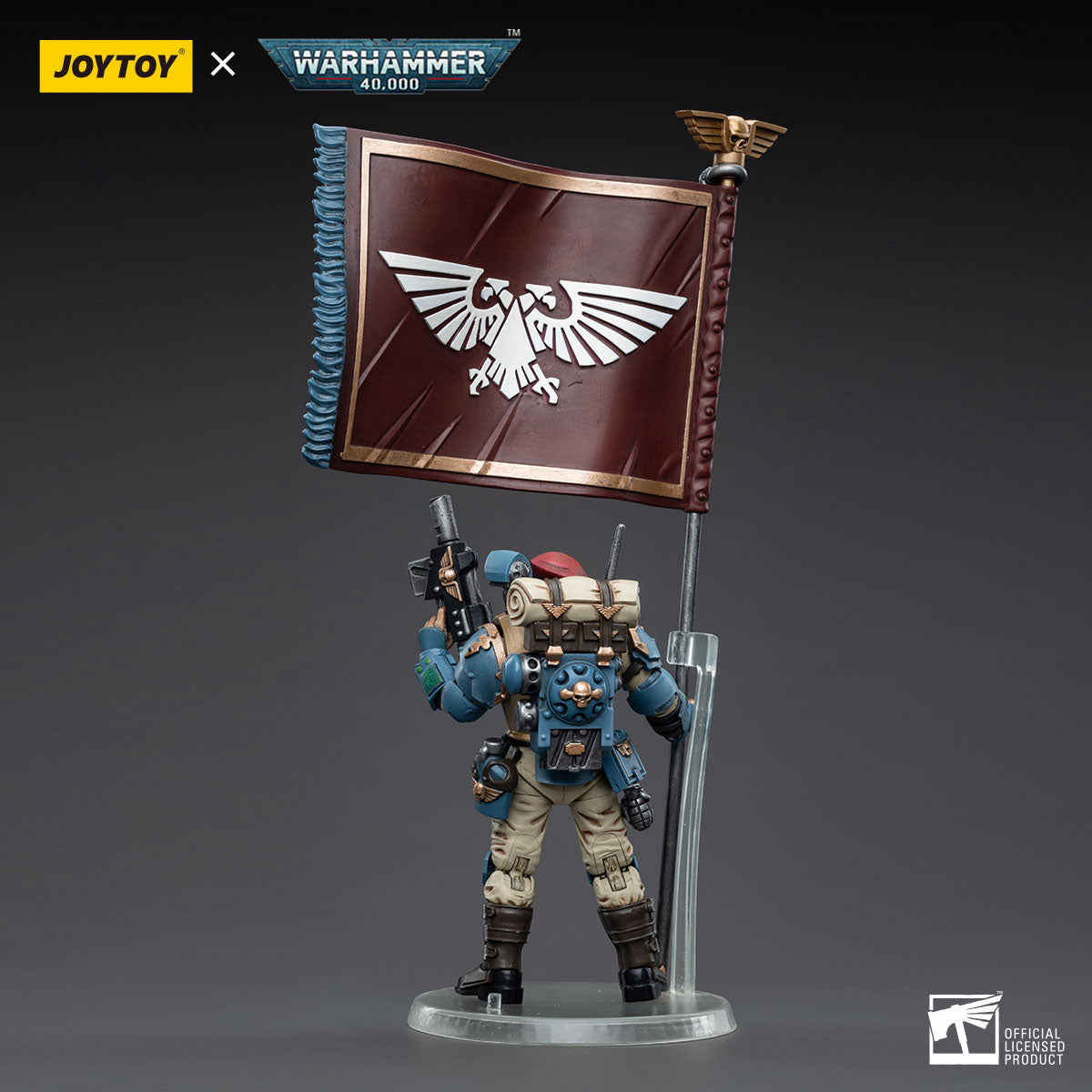 1/18 JOYTOY 3.75-inch Astra Militarum Tempestus Scions Command Squad Action Figure - 55th Kappic Eagles Set (5pcs) - Perfect for Warhammer 40K Collectors, Tabletop Gaming & Display