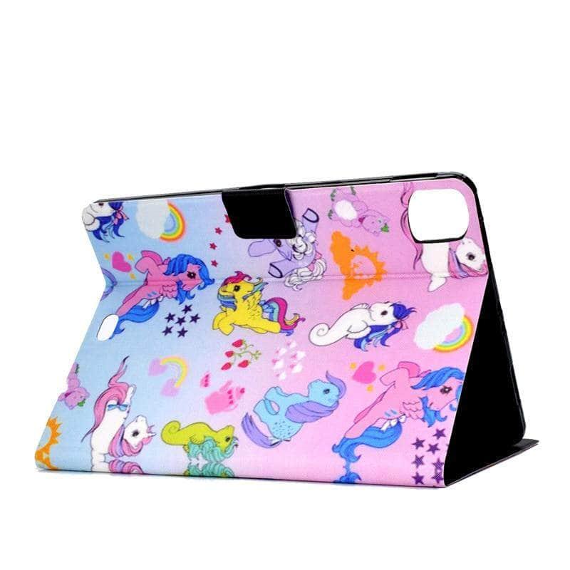 iPad Air 4 10.9-inch (2020 Model) Cute Cartoon Leather Stand Case with Auto Sleep/Wake - Perfect for Work, Study & Entertainment