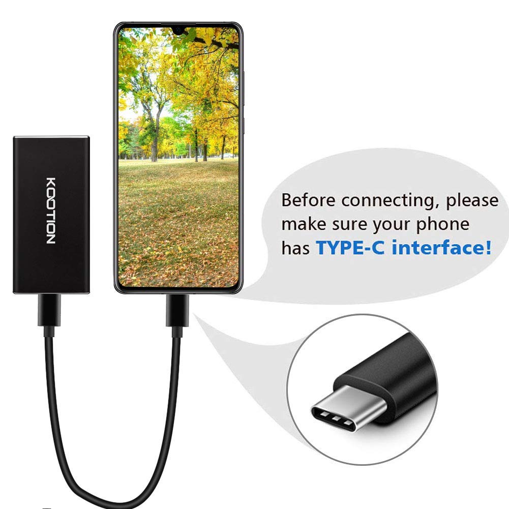 KOOTION 1TB External SSD Portable Hard Drive - USB 3.1 Type-C Ultra Slim Solid State Drive with 500MB/s Read & 450MB/s Write Speeds - Perfect for Gaming, Photography, Video Editing & Data Backup