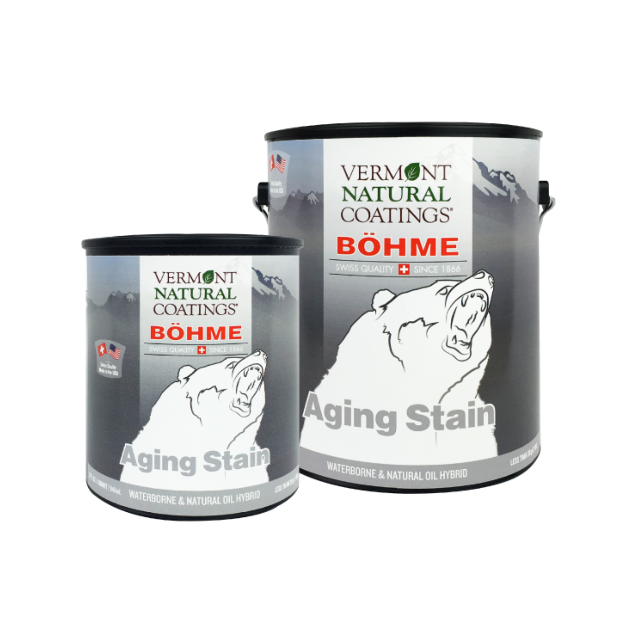 Vermont Natural Coatings Bohme Aging Wood Stain - Eco-Friendly, Non-Toxic Finish for Furniture, Cabinets & DIY Projects - Perfect for Indoor & Outdoor Wood Restoration