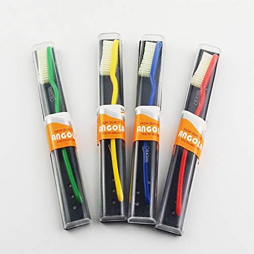 12-Pack Super Hard Bristle Toothbrushes for Adults - Home & Travel Dental Care, Oral Hygiene Essentials, Fancy Gift Packaging (Great for Daily Use, Camping, and Emergency Kits)