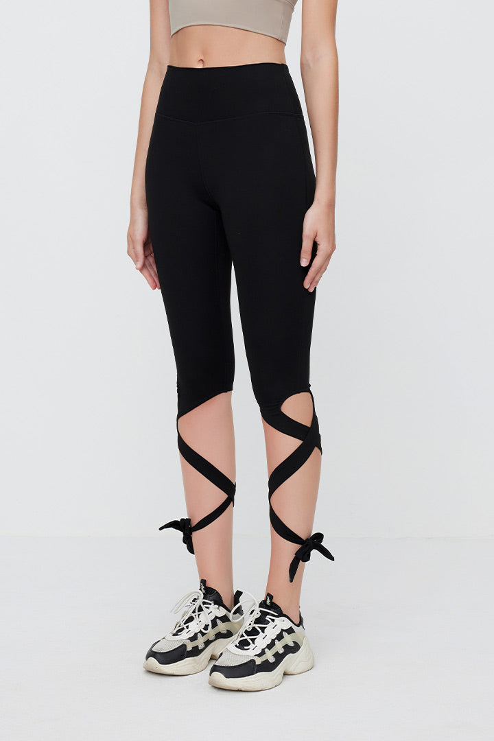 FlexEase™ Ballet Bandage Legging - Stretchy Dance & Yoga Pants for Women - Perfect for Ballet, Workouts & Everyday Comfort