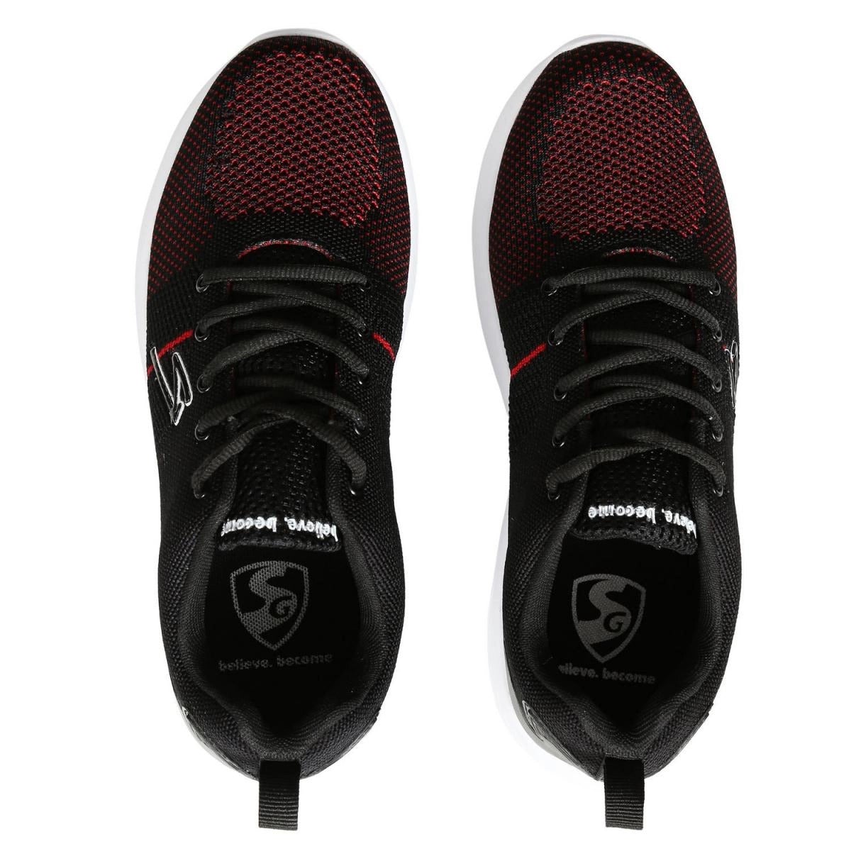 SG Calceus Black Training Shoes for Men & Women - Lightweight Gym Workout Shoes for Running, Walking & Cross Training - Comfortable Athletic Sneakers for Fitness & Sports