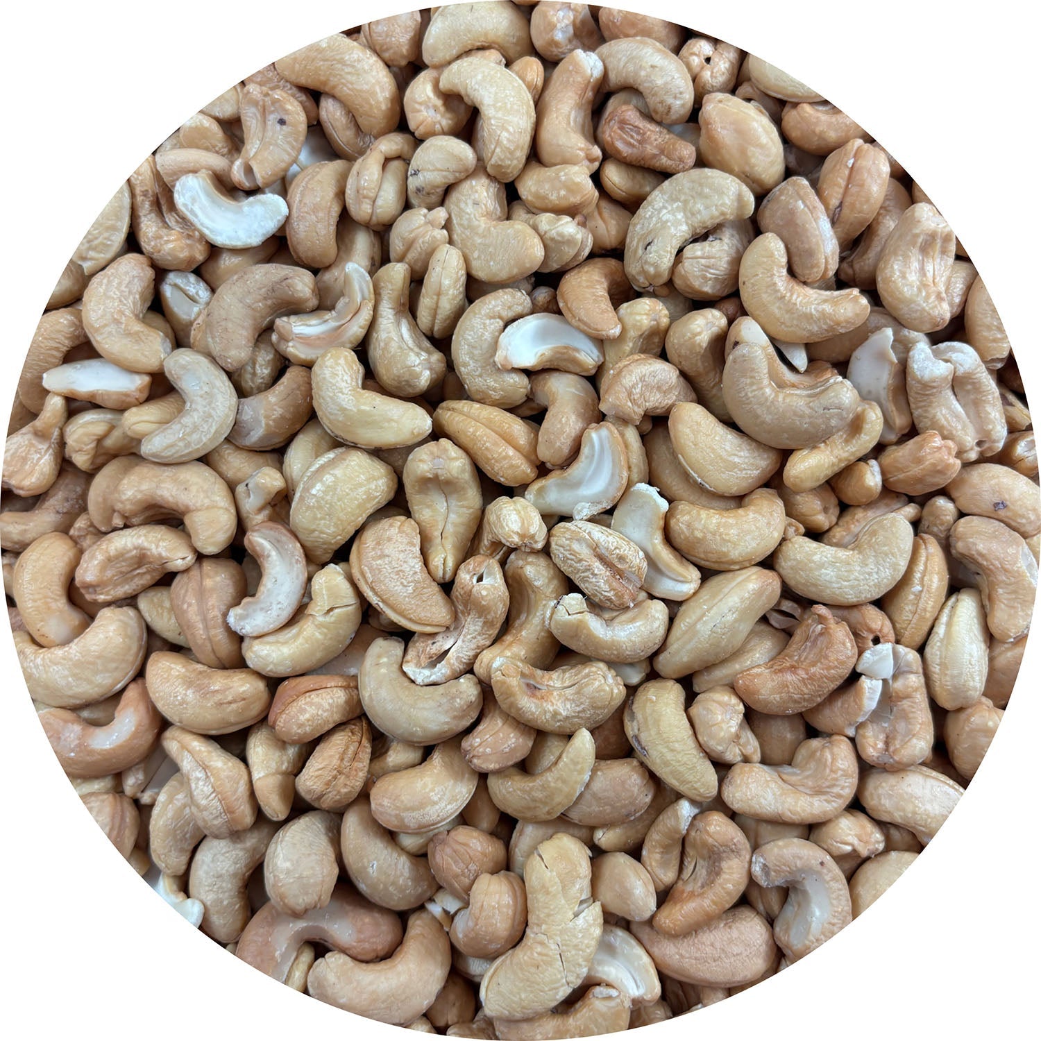 Premium Roasted No Salt Cashews - 25lb Bulk Case (320 Count) | Healthy Snacks for Office, Parties & Gifting