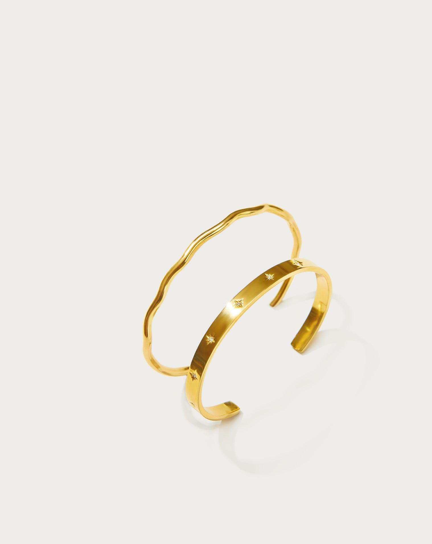 Sunset Bangle Set - Elegant Stackable Bracelets for Women | Perfect for Casual Wear, Date Nights & Beach Vacations