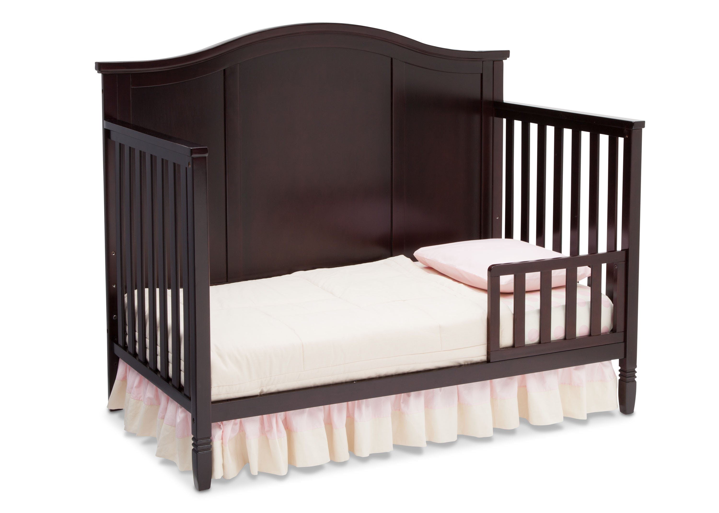Maverick 4-in-1 Convertible Baby Crib with Toddler Bed, Daybed & Full-Size Bed Conversion - Perfect for Nursery, Kids Room & Growing Toddlers