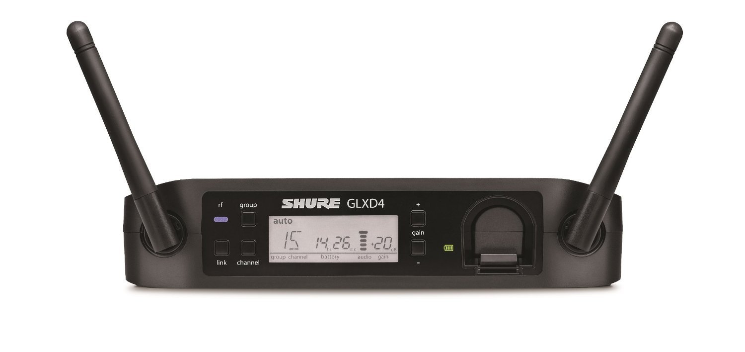 Shure GLXD14/SM35 Digital Wireless Headset Microphone System - Rechargeable with GLXD4 Receiver & GLXD1 Bodypack Transmitter | Professional-Grade SM35 Condenser Mic for Live Performances, Public Speaking & Broadcasting