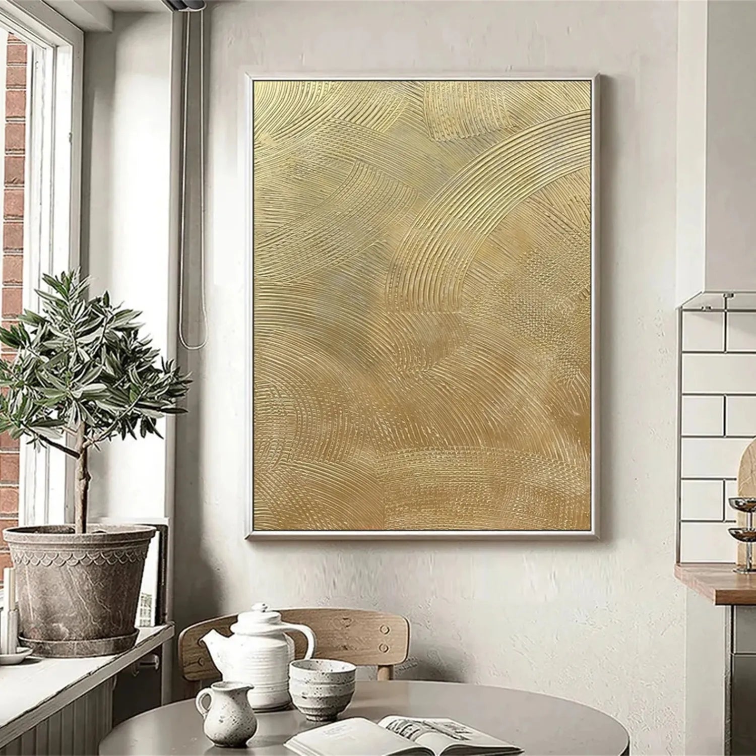 Abstract Painting #AB 234 - Modern Wall Art for Living Room, Bedroom & Office Decor - Handmade Canvas Artwork for Home & Office Interior Design