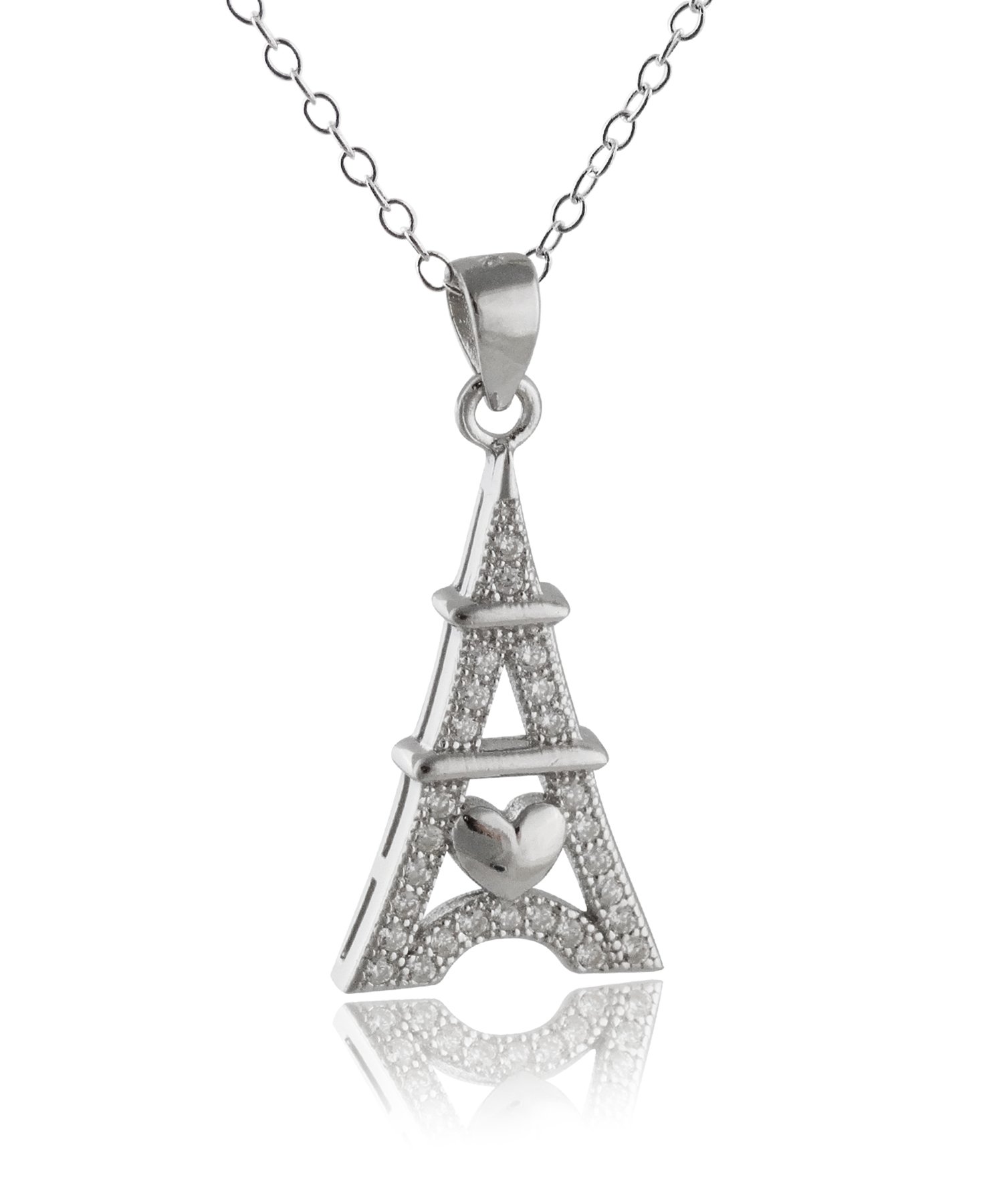 FashionJunkie4Life Unique Sterling Silver Pendant Necklace for Women - 18