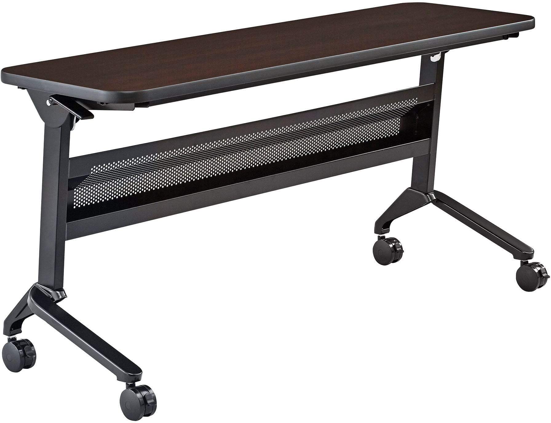 Safco Flip N Go 18 x 60 Inch Rectangular Training Table - Portable Folding Conference Table for Office, Classroom & Meetings [LF1860T] - Perfect for Training Sessions, Workshops & Collaborative Workspaces