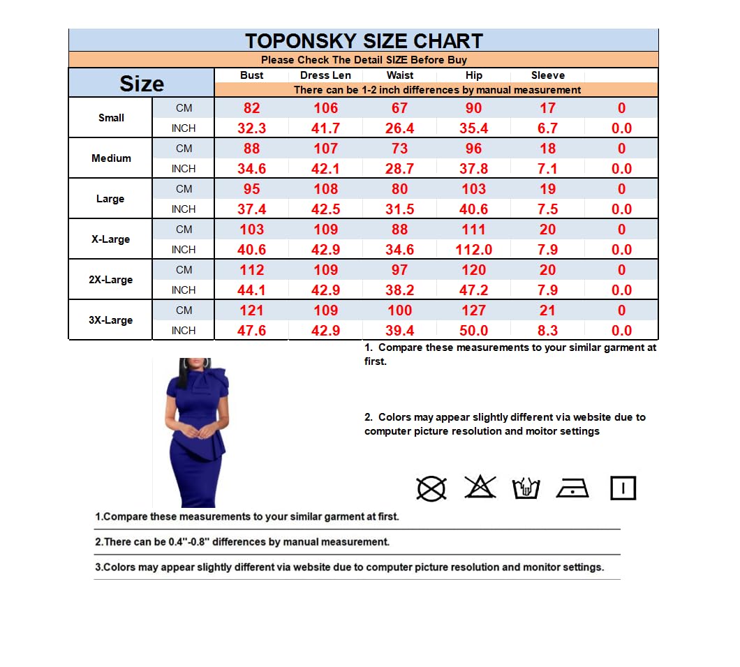 TOPONSKY Women's Ruched Peplum Maternity Dress with Bow - Elegant Tea Party & Church Formal Wear for Special Occasions