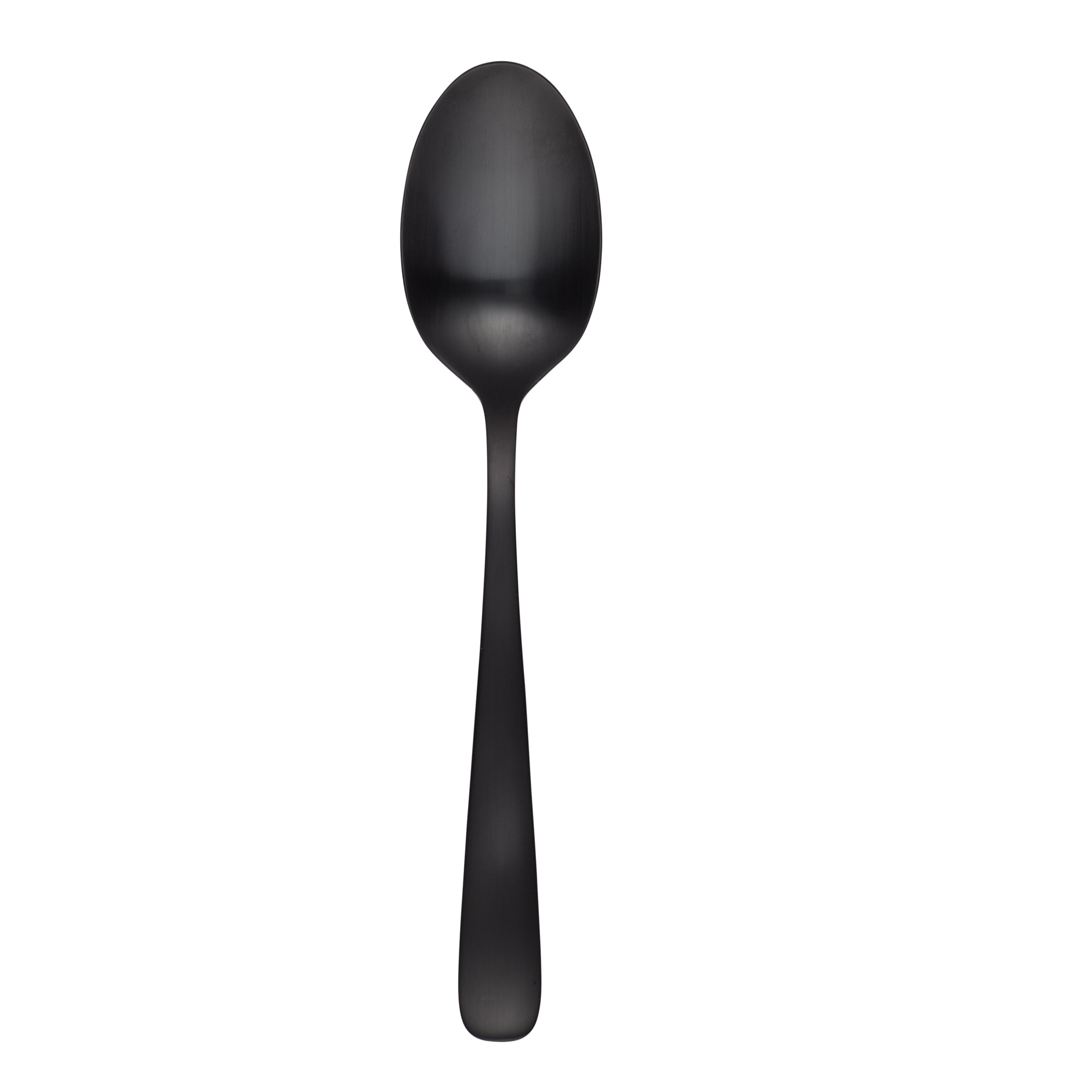 Bourne Black Satin Teaspoon Set - Elegant Stainless Steel Tea Spoons for Coffee, Desserts, and Cocktails - Perfect for Home, Restaurant, and Party Use