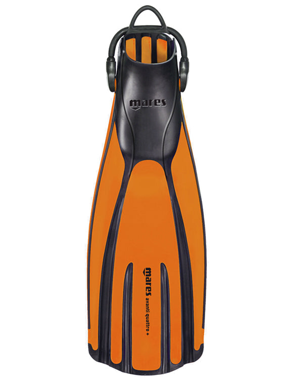 Mares Avanti Quattro Plus Scuba Diving Fins - Professional Open Heel Swim Fins for Snorkeling, Freediving & Scuba - Perfect for Ocean Adventures & Water Sports